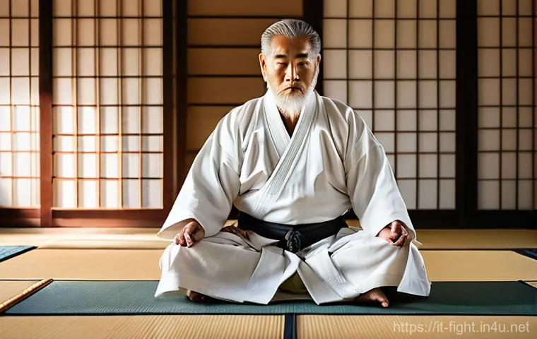격투기 관련 도서 추천 - **Prompt 1: The Sage of the Dojo**
"A serene, elderly martial arts master, with a long white bea...